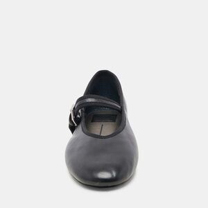 Dolce Vita Roslyn Black Leather Flat